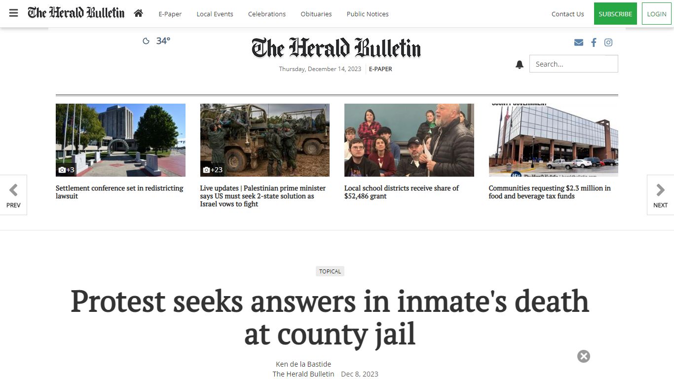 Protest seeks answers in inmate's death at county jail